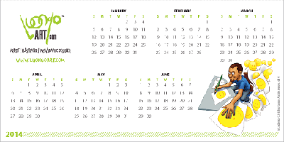 2014 Calendar Card