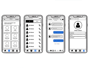 Facebook-Messenger-App-Design-Wireframe-Balsamiq-by-Tony-Luongo